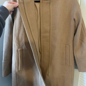 Size 6 j crew city coat color acorn